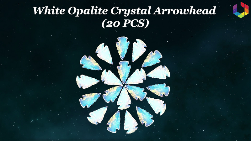 White Opalite arrowheads (20 PCS) - Handmade Opalite Crystal Stone for Healing & Well Being - Agate Arrowhead Necklace, Jewelry Making & Gifting - Natural Indian Flint Small Arrowheads Opal White Opalite arrowheads (20 PCS)