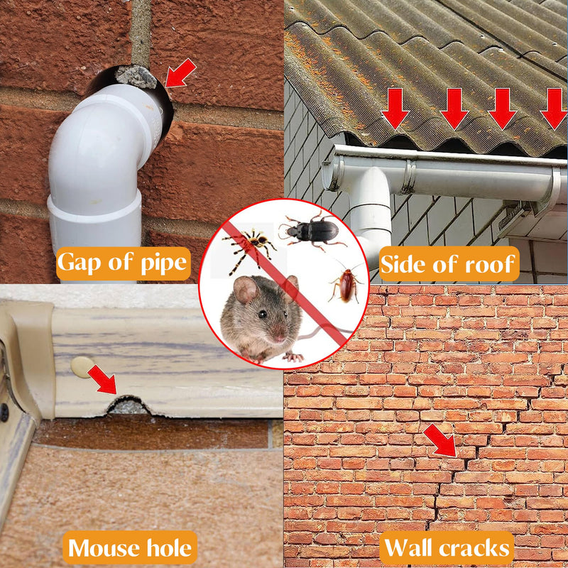 [Australia - AusPower] - Steel Wool for Mice Control - 2 Pack of 3"×10Ft Steel Wool, Gap Filter for House & Garage - Keep Mice Away from Holes?Siding?Pipeline?Vents in Garden, House, 7.04oz (2, 100g) 