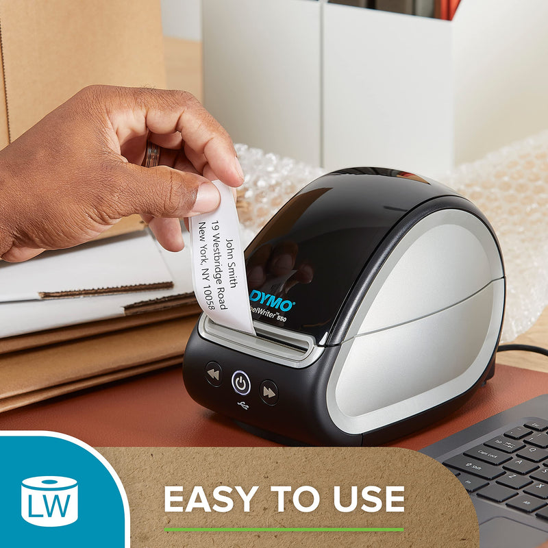 DYMO LW Durable Labels for LabelWriter Label Printers, White Poly, 1” x 2-1/8”, 1 Roll of 160 1" x 2-1/8"