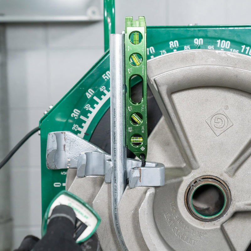 [Australia - AusPower] - Greenlee L107 Electrician's Magnetic Torpedo Level with Conduit Bending Offset Aid, Green 
