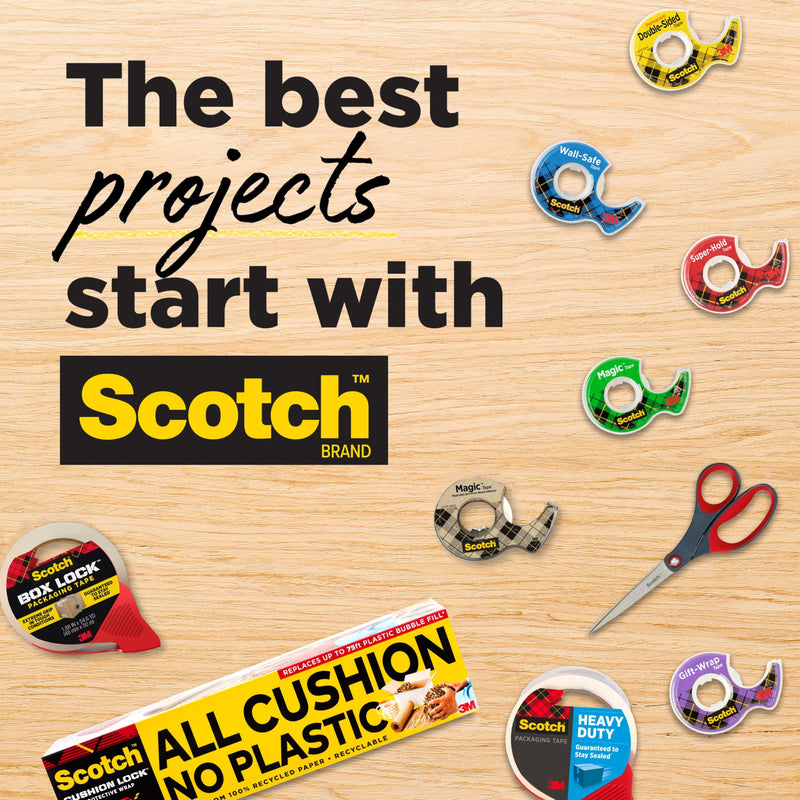 Scotch Magic Tape Refill Rolls, 1/2 in x 800 in, Invisible Matte Finish, Writable, 6 Rolls