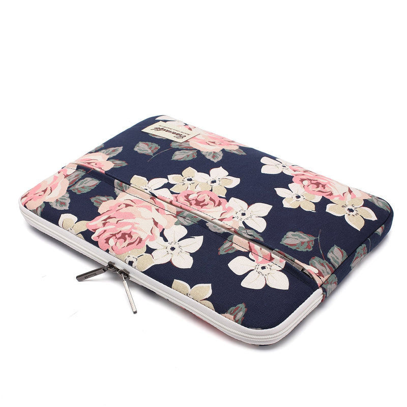 [Australia - AusPower] - White Rose Patten Laptop Sleeve 14 inch 14.0 inch Laptop case Bag 14 inch / 14.0 inch White rose 