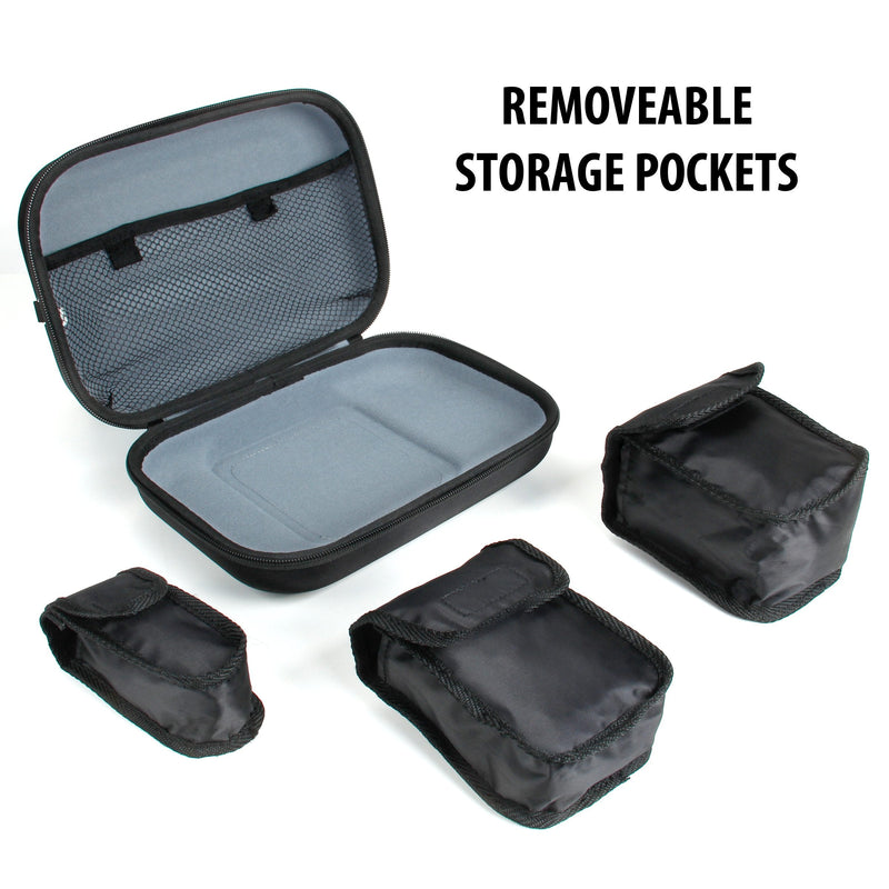 [Australia - AusPower] - USA GEAR Square Terminal Case Compatible with Square Terminal Cash Register, Square Terminal Printer Paper, and Card Reader Accessories - Water Resistant Exterior and 3 Removable Pouches - Black 