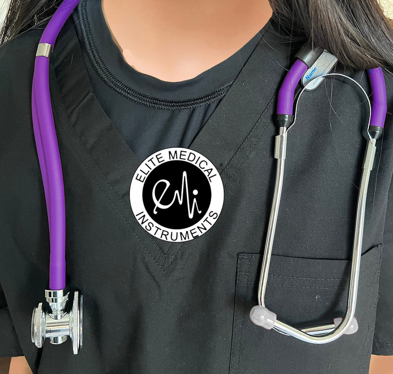[Australia - AusPower] - EMI Purple Sprague Rappaport Dual Head Stethoscope for Nurses and Medical Professionals 