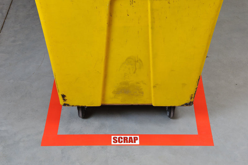 Brady ToughStripe Floor Marking Tape - Red, Non-Abrasive Floor Tape - 2" Width, 100' Length for Concrete, Harsh Conditions, Forklift, High Traffic Floors (104313) 100 Feet 2 inches 1