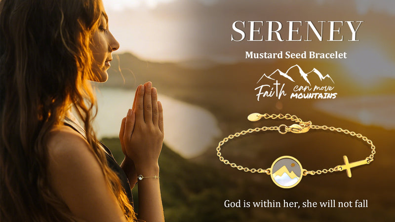 Sereney Mustard Seed Bracelet Baptism Confirmation Bracelet for Women