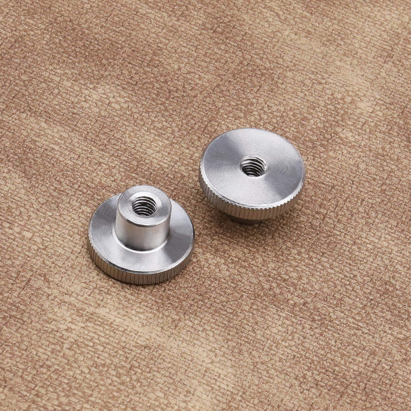 [Australia - AusPower] - SING F LTD 10PCS M6 High Knurled Thumb Nuts Female Threaded 304 Stainless Steel Round Grip Knob Locking Nuts DIN 466 