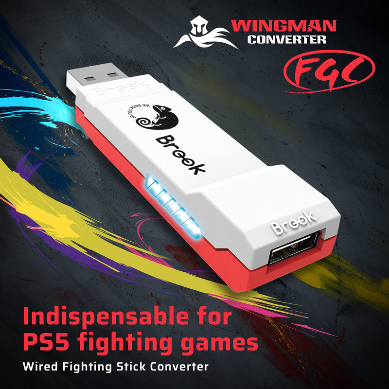 [Australia - AusPower] - Brook Wingman FGC Converter - an Arcade Joystick Converter, Built for PS5 Fighting Games, Supports Street Fighter 6 and Tekken 8 