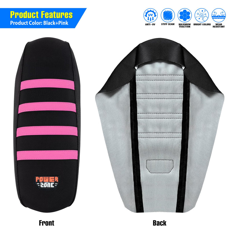 Gripper Dirt Bike Seat Cover Compatible with Sur Ron Light Bee X/S, Motorcycle Electric Bike Seat Covers (Pink) Pink