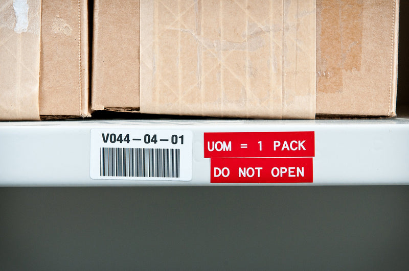 Brady Authentic (M21-500-595-RD) All-Weather Vinyl Label for Indoor/Outdoor ID, Lab and Equipment Labeling, White on Red- For M210, M210-LAB, M211, BMP21-PLUS and BMP21-LAB Printers, .5" W, 21' L .5" W, 21\' L