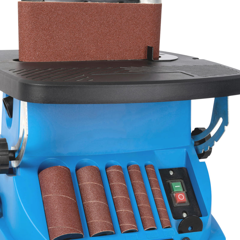 [Australia - AusPower] - Güde 38364 Sanding Accessory Set K80 6-Piece Suitable for Güde #38353 Spindle Belt Sander GSBSM 450 Red 