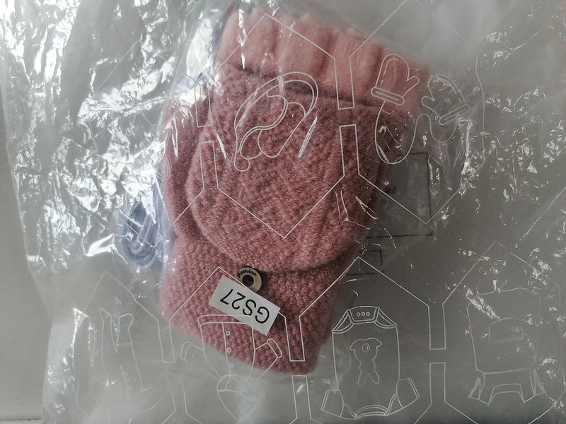 [Australia - AusPower] - Women's & Men's USB Heated Gloves Mitten Full & Half Fingerless Winter Hands Warmer Laptop Gloves Pure Pink 