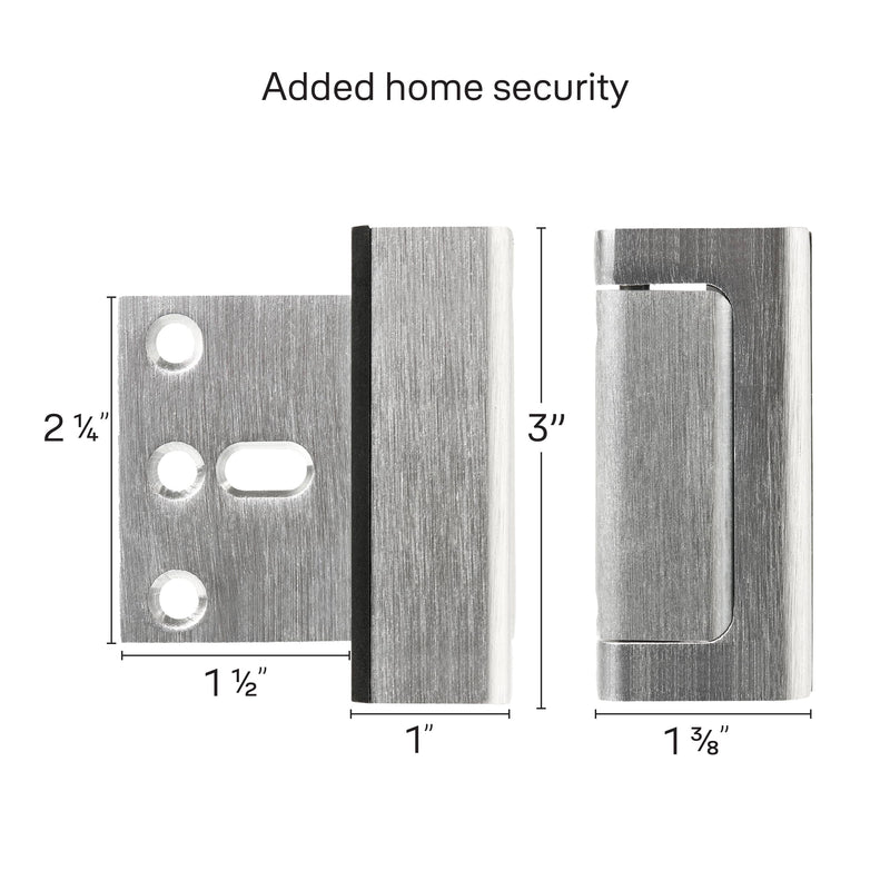 Master Lock Reinforcing Door Blocker for Entry Locations, Incremental Door Security, Child Proof Stopper for Toddler Safety Mind 2 pk 2 Pack