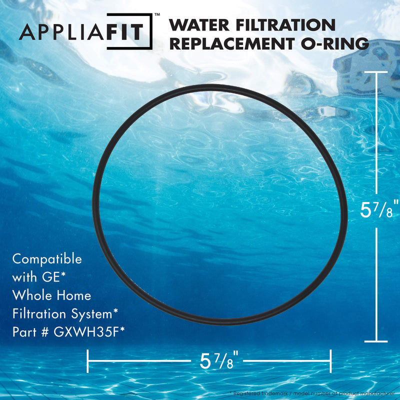 [Australia - AusPower] - AppliaFit 6-Pack O-Ring Gasket Seals Compatible with GE HHRING - Fits Whole Home Filtration Models GXWH30C, GXWH35F, GXWH38F, GXWH38S, GXWH40L, WS03X10039, FXHSC, FXHTC 