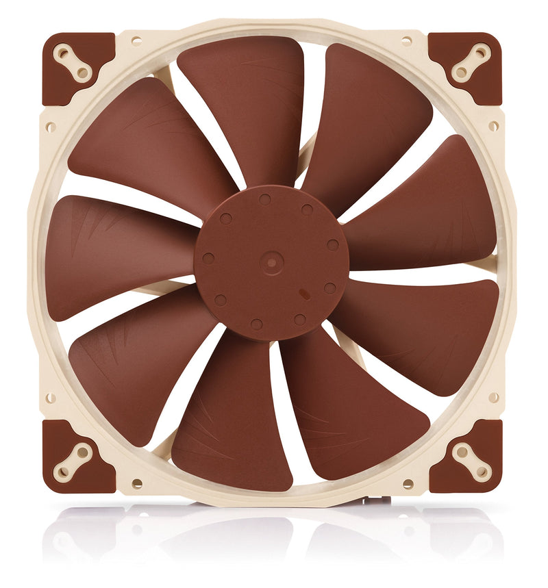 Noctua NF-A20 PWM, 4-Pin Premium Quiet Fan, 200mm, Brown | High air flow, low noise, 30 mm fan, for PC & electronics cooling, large accessory set, 800RPM 4-pin PWM