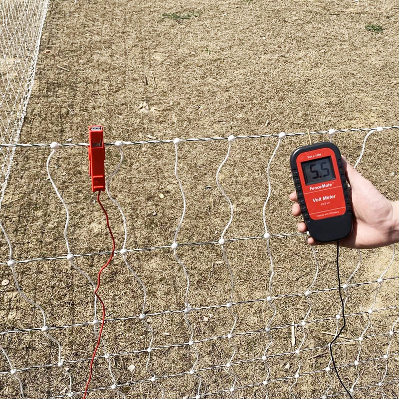 [Australia - AusPower] - Digital Volt Meter for Electric Fence, Range up to 19,900 V (19.9 kV), Fence Voltage Tester with Large LCD Display, Automatic On/Off, Grounding & 9V Battery Included 