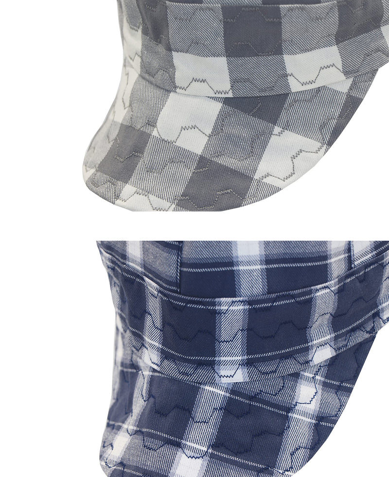 [Australia - AusPower] - BOCOMAL Welding Cap Flame Resistant CAT2 Midweight Printed 6 Pannel Welder Caps-2 Pack 7 5/8 White/Navy-2 Pack 