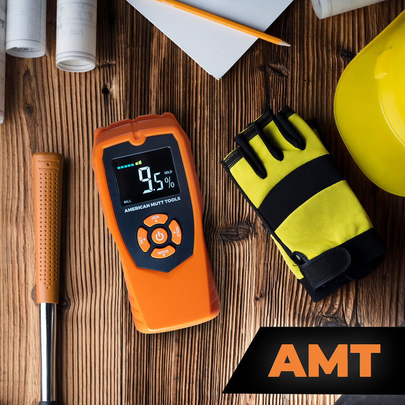 [Australia - AusPower] - AMERICAN MUTT TOOLS Pinless Moisture Meter for Drywall | Non-Destructive Wood Moisture Meter for Walls, Wood and Masonry | Moisture Detector for Drywall, Moisture Meter Drywall, Moisture Reader 
