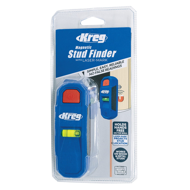 [Australia - AusPower] - Kreg KMM1000LZ - Kreg Magnetic Stud Finder with Laser-Mark - Stud Finder & Wall Scanner - Magnetic Stud Finder Tool - With Precise Stud Magnet 