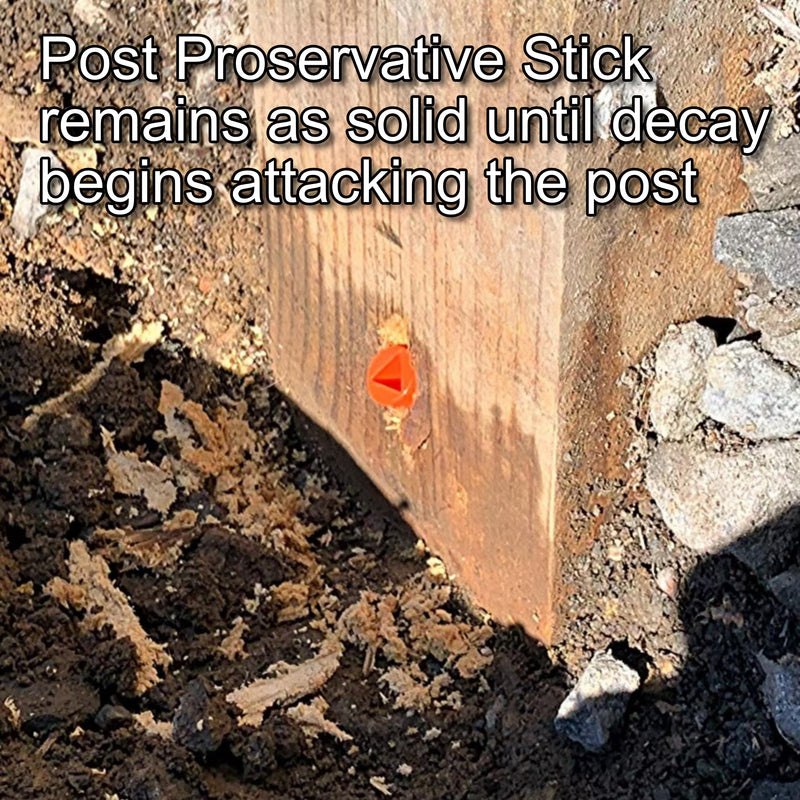 Post Proservative, Fence Repair Kit for Small Jobs - Re-Treat posts, 6 Piece Kit with Date Tag and Plugs, Replenishes preservative and extends post life. Treats (6) 4x4's or (3) 6x6 Wooden Posts 6 Count (Pack of 1)