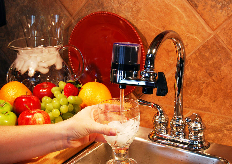 Instapure F2 Essentials (F2C, TAP-ESS-SYS-CT-A1, F2BCT3P-1ES) Tap Water Filtration System, Chrome with Clear Cap