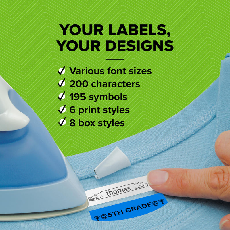 DYMO Authentic LT Plastic Labels | 12 mm x 4 m Roll | Black Print on Green Labels | for LetraTag Label Makers Black on Green