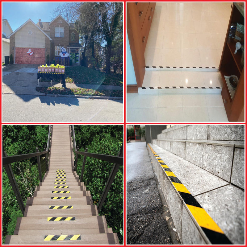 GGR Supplies T.R.U. SST-618C Red & White Hazard Warning Safety Stripe Tape: 3" in. Wide x 18 yds.