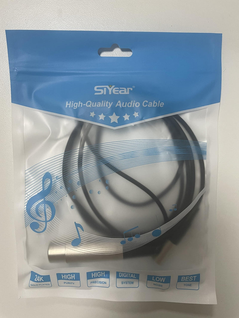 [Australia - AusPower] - SiYear Mini -XLR Male to XLR Female Plug Microphone Cable for Blackmagic Pocket 4K Camera Video Assist 4K, Mini XLR 3 Pin Pro Lapel Audio Cable (5FT/1.5M) mini xlr M-1.5M 