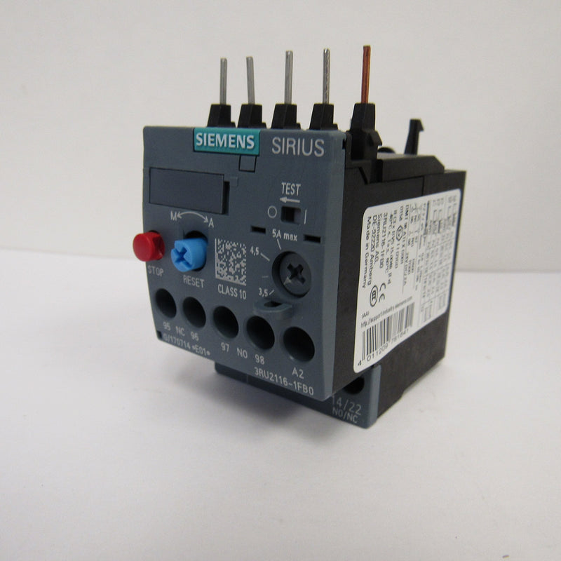 SIEMENS 3RU2116-1FB0 RELAY