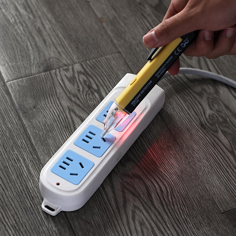 [Australia - AusPower] - Mr. Pen 2 Pack Non Contact Voltage Tester - Red & Yellow, Electric Tester Pen, Voltage Detector 