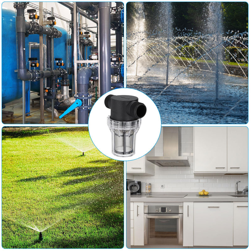 [Australia - AusPower] - PATIKIL 1 Inch Male in-Line Strainer with 80 Mesh Stainless Steel Filter Screen Water Pump Filter for Garden Irrigation Pressure Washer Inlet 