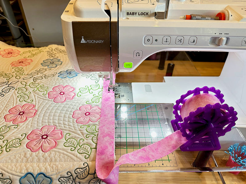 [Australia - AusPower] - Third Hand Binding Folder Clip and Binding Wheel for Quilting and Sewing by Purple Hobbies, Making It Easier to Create Binding and Store. (Purple Binding Wheel ) Purple Binding Wheel 