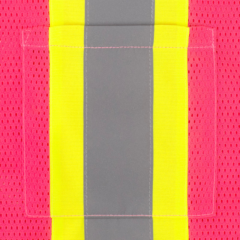 Radians SV22-1 Economy Type O Class 1 Safety Vest Size Extra Large, Pink Mesh with Contrasting Tape - 1 Each 2X