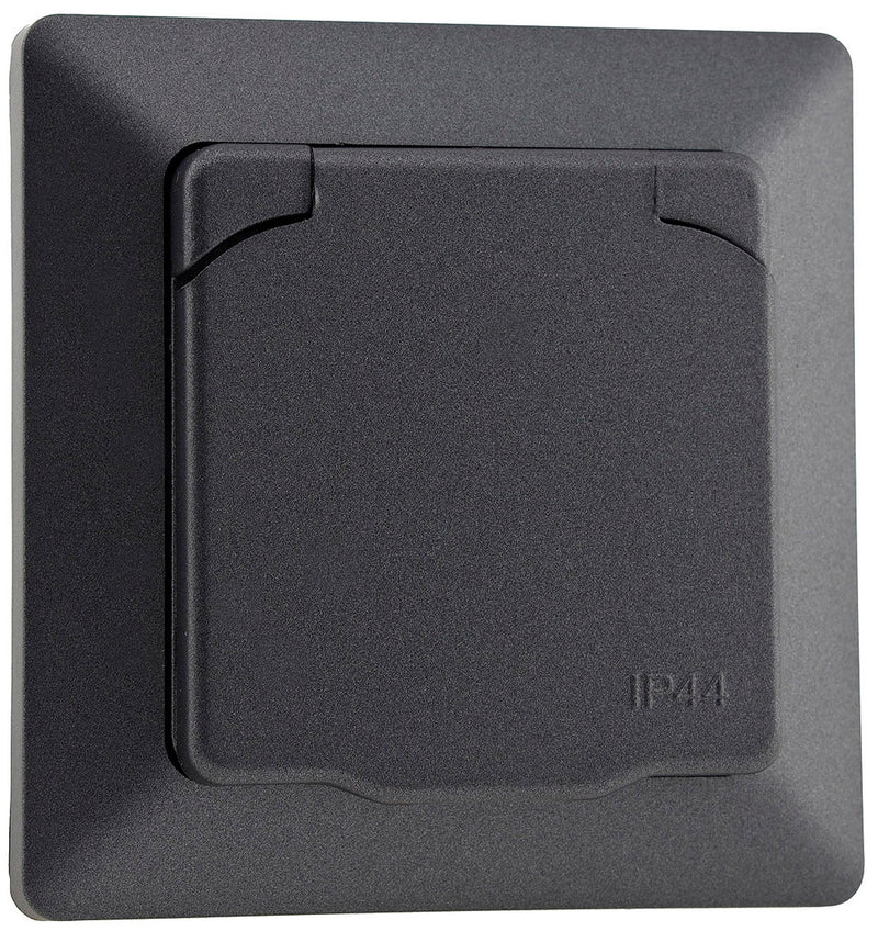 [Australia - AusPower] - Milos Socket Switch Button Sets I Anthracite 