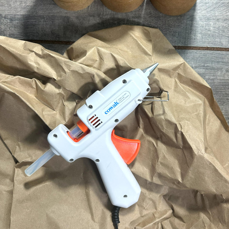 [Australia - AusPower] - 60W Professional Hot Glue Gun Kit - Full Size, Fast Heating, Heavy Duty Silicone Glue Gun with Sticks for Crafts, DIY, Home Repairs White 