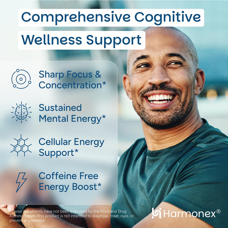 Methylene Blue Drops for Humans 1% USP Pharmaceutical Grade | Methylene Blue Supplement for Focus & Cellular Energy | Formaldehyde & Alcohol Free, Third-Party Tested, Made in USA, 50ml | Harmonex