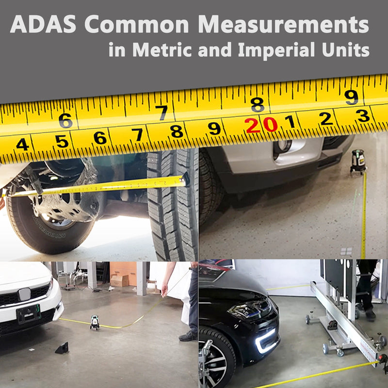 ANGSO-AUTO 33 ft/10 m self-locking tape measure for ADAS calibration tools