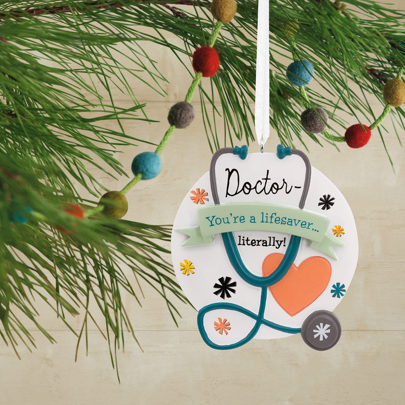 [Australia - AusPower] - Hallmark Doctor Lifesaver Stethoscope Christmas Ornament 