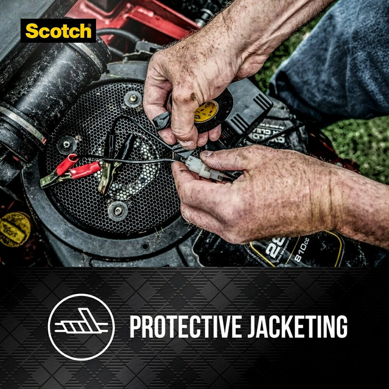 Scotch Super 33+ Vinyl Electrical Tape - Professional-Grade, All-Weather, Flame-Resistant - Black - 3/4 Inch x 66-Foot (2 Pack)
