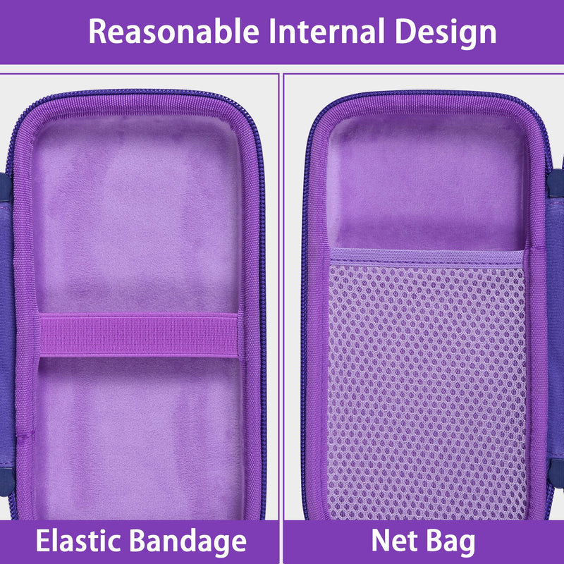 [Australia - AusPower] - co2CREA Hard Case Compatible with Texas Instruments TI-84 Plus CE/TI-84 Plus/TI-Nspire CX II CAS/TI-Nspire CX II/TI-83 Plus/TI-89 Titanium/TI-85 / TI-86 Color Graphing Calculator, Purple Iris Purple Case 