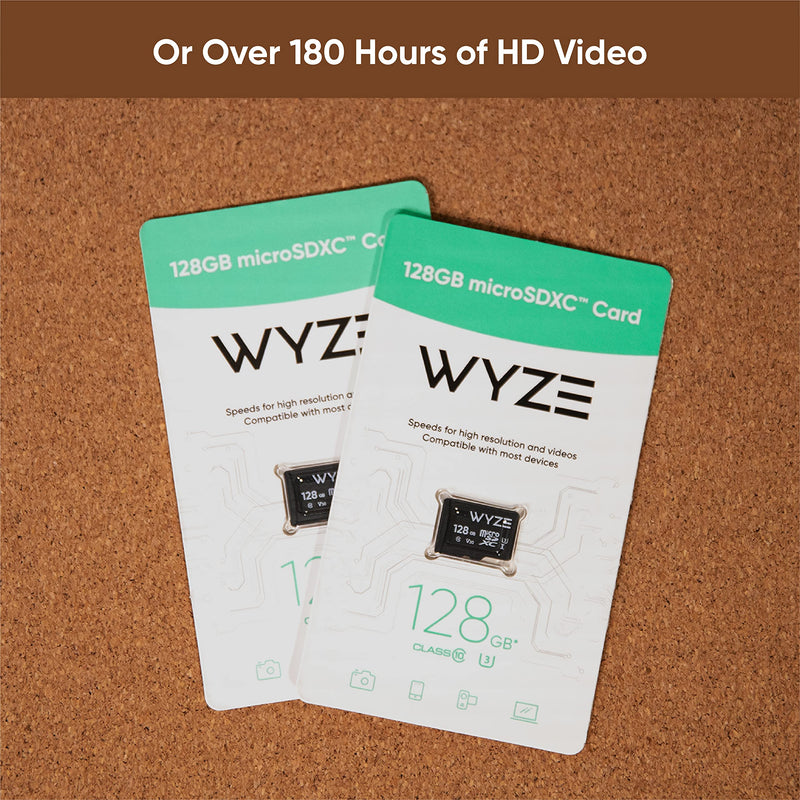 [Australia - AusPower] - Wyze Expandable Storage 128GB MicroSDXC Card Class 10, Black SD Card 