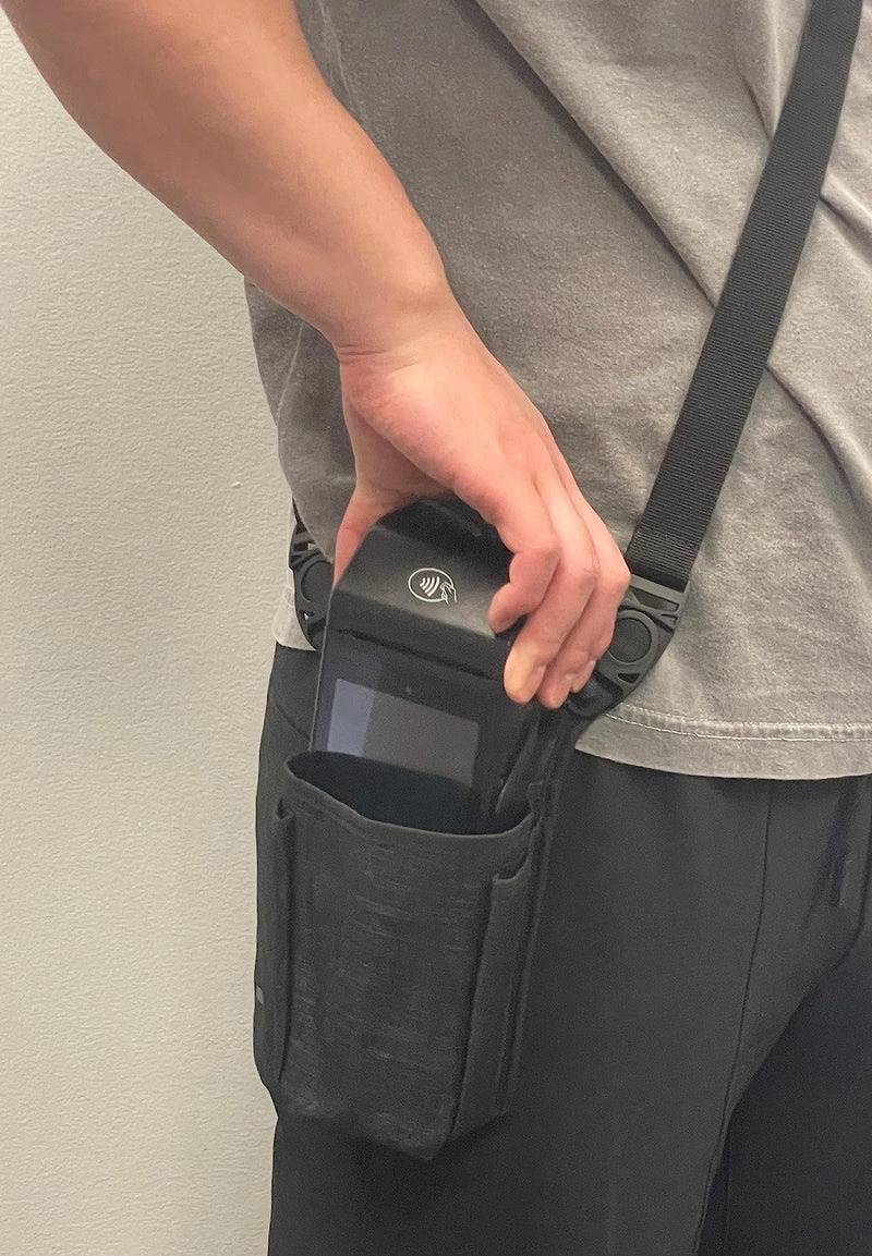 [Australia - AusPower] - Universal Wireless Payment Pouch with Sling/Waistbelt and Rugged Metal Belt Clip 