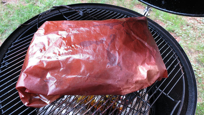 24" Pink Butcher Paper with Free Temperature Probe Clip and Storage Tube. Made in the USA. (24" x 50') 24" x 50'