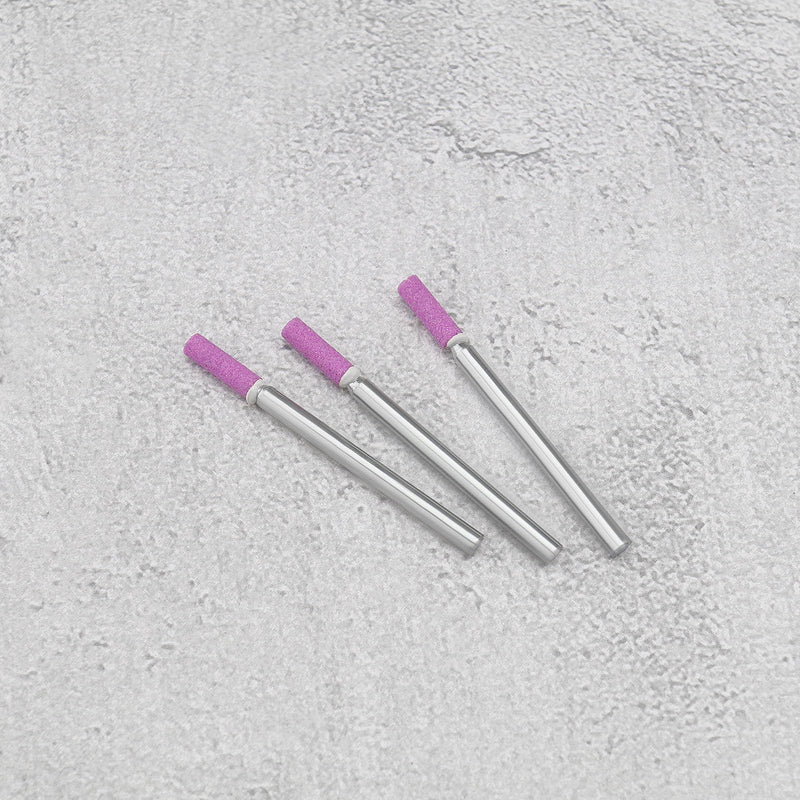 [Australia - AusPower] - ECSiNG 20-Piece Grinding Stone Bits, Rotating Whetstone Drill Bit Set Made of Corundum Grinding Stones Accessory Set Grinding Electric Saws, 3 mm Stone Diameter 3.0mm 