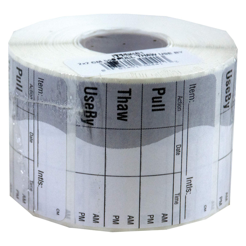 DayMark Safety Systems-IT112461 Pull/Thaw/Use by Freezable Label, 2" x 2" (Roll of 500) 2" x 2"