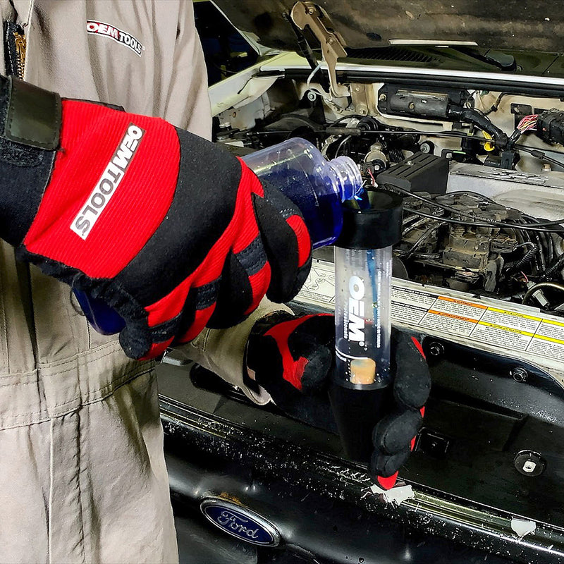 [Australia - AusPower] - OEMTOOLS 37145 Combustion Leak Detector, Plastic and Rubber Tester for Engine Block Leaks, Automotive Blown Head Gasket Test, Block Test Kit 