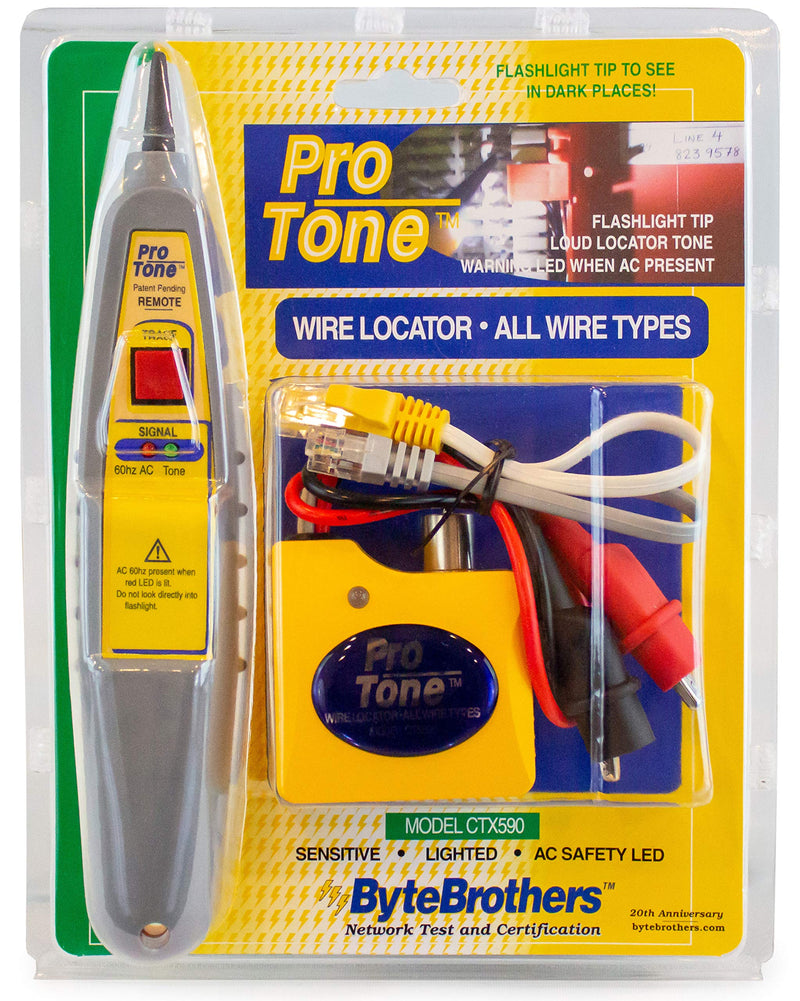 [Australia - AusPower] - Triplett CTX590 ProTone Tone and Probe Wire Tracing Kit with Adjustable Sensitivity for Electrical Wire, LAN Cable, Telephone 