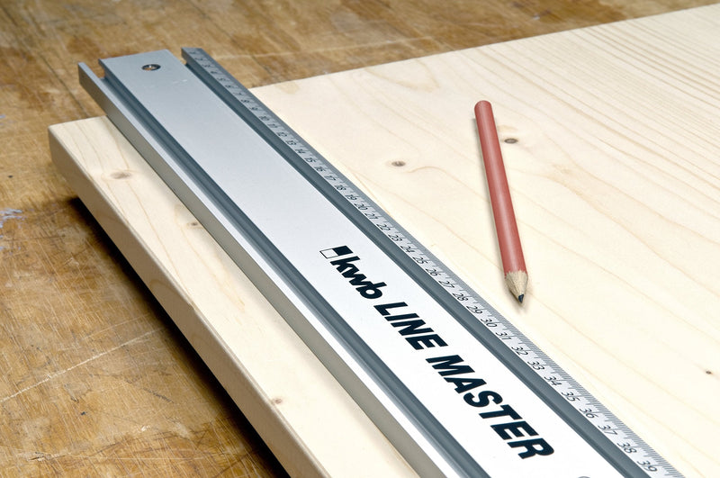 [Australia - AusPower] - kwb LINE MASTER precision ruler - 1000 mm universal guide rail for circular saw, jigsaw and router rulers 