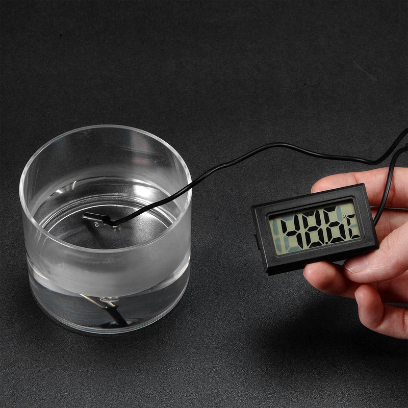 [Australia - AusPower] - uxcell Digital Thermometer -50 to 110 Degree 10K Temperature Gauge Tester with 1m NTC Sensor Probe Cable 2pcs 