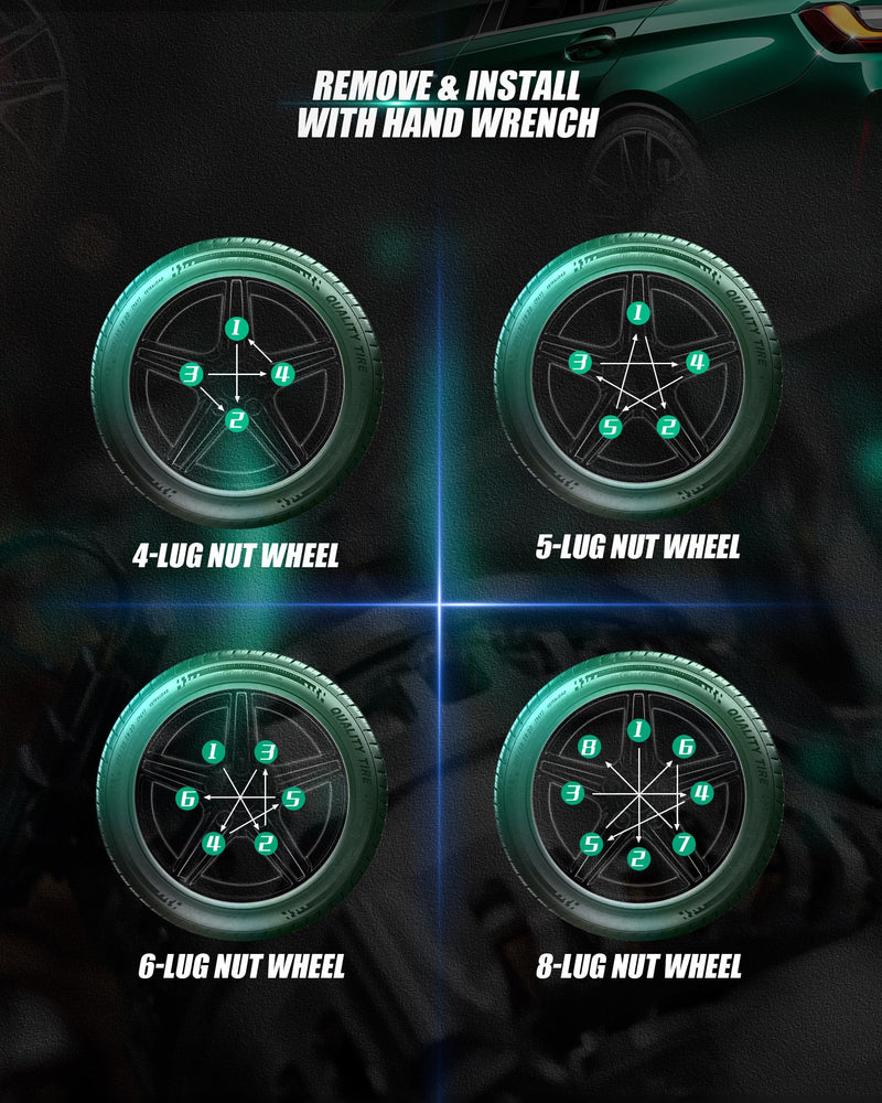 [Australia - AusPower] - Small 6 Point Spline Lug Nuts Key Tuner Socket Tool -Diameter Lock Lug Nut Key Compatible with 3/4 in (19mm) and 13/16 in(21mm) Hex Replacement Socket 12x1.5 12x1.25 1/2-20 10x1.25 3/8-20 Black 